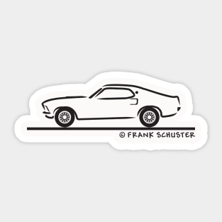 1969 Mustang Fastback Sticker